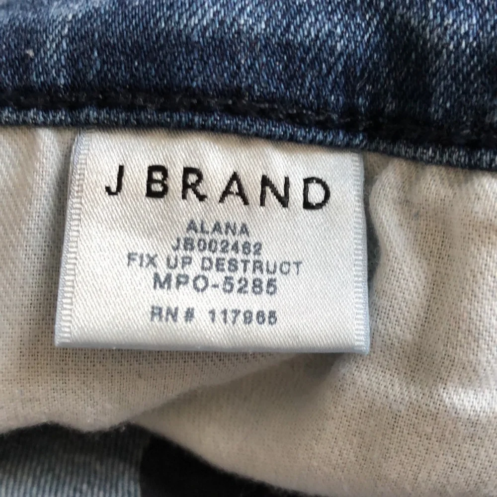 J Brand Alana Fix Up Destruct Size 27 Ankle Medium Blue - Picture 13 of 15